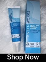 avon works facial hair removal cream in hindi